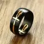 Gungneer Mens Stainless Steel Black Hollow Removable Ankh Cross Ring Key of Life Symbol of Protection Amulet Jewelry Gungneer Mens Stainless Steel Black Hollow Removable Ankh Cross Ring Key of Life Symbol of Protection Amulet Jewelry
