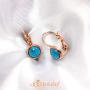 555Jewelry Womens Stainless Steel Stone Cut Classic Leverback Findings Earring