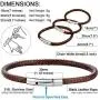 ChainsHouse Personalized Mens Leather Bracelet with Custom Beads, Customized DIY Waterproof Wax Rope Braided Cord Bracelet Engraved with Names for Men Women, 7-8.7 inch, with Gift Box ChainsHouse Personalized Mens Leather Bracelet with Custom Beads, Customized DIY Waterproof Wax Rope Braided Cord Bracelet Engraved with Names for Men Women, 7-8.7 inch, with Gift Box