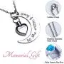 Fanery Sue Personalized Custom Love You to The Moon and Back Cremation Urn Necklace for Ashes Memorial Pendant Jewelry Fanery Sue Personalized Custom Love You to The Moon and Back Cremation Urn Necklace for Ashes Memorial Pendant Jewelry