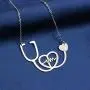 Joycuff Nurse Necklaces for Women Doctor Medical Stethoscope Heartbeat Love You Stainless Steel Silver Pendant Personalized Initial Letter Gifts for Daughter Girlfriend Sister Joycuff Nurse Necklaces for Women Doctor Medical Stethoscope Heartbeat Love You Stainless Steel Silver Pendant Personalized Initial Letter Gifts for Daughter Girlfriend Sister