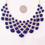 Jane Stone Fashion Statement Collar Necklace Vintage Openwork Bib Costume Jewelry