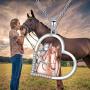 Horse Pendant Necklace S95 Sterling Silver Girls with Horse Gift For Women Girls