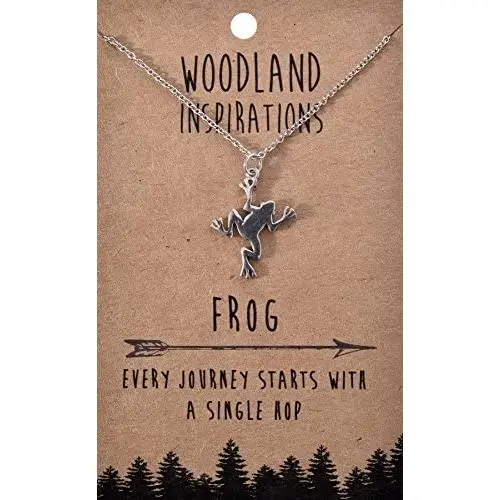 Shag Wear Womens God Bless America Woodland Nature Inspirational Real Pewter Necklace
