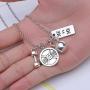 RINHOO FRIENDSHIP Stainless Steel Fitness Keychains with Quotes Weight Plate Dumbbell Kettlebell Charms Keyring