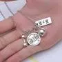 RINHOO FRIENDSHIP Stainless Steel Fitness Keychains with Quotes Weight Plate Dumbbell Kettlebell Charms Keyring