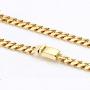 9MM Gold Cuban Chain with up to 20X More Real 24k Gold Plating Than Other Fashion Jewelry Necklaces. Men Women. Hip hop - Free Lifetime Replacement Guarantee 