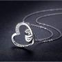 JUSTKIDSTOY Sloth Necklace Sterling Silver “Slow Down Be Happy” Slider Sloths Stuffed Animal Pendant Jewelry Charm Gifts for Women