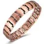 Gioieiieria Men Copper Bracelet Magnetic Therapy Bracelet for Relieve Arthritis Pain 99.9% Copper Bracelet with 3500 Gauss Strong Magnets 9'' Link Adjustable Gioieiieria Men Copper Bracelet Magnetic Therapy Bracelet for Relieve Arthritis Pain 99.9% Copper Bracelet with 3500 Gauss Strong Magnets 9'' Link Adjustable