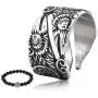 Gungneer Raven Triskele Ring Scandinavian Amulet Stainless Steel Norse Celtic Jewelry Accessory for Men Women