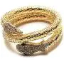 Snake Choker Necklace Costume Halloween Statement Snake Jewelry for Women Silver Gold Retro Snake Shape Collar Necklace Curved Bar Design Adjustable