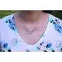 Grandma Gifts 3 Generations Necklace for Grandmother Mother Granddaughter 925 Sterling Silver Three Interlocking Hearts Pendant Necklace Chain Adjust From 16'' to 21'' Long Extender