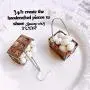 FCOZM Earrings for Women, 1 Pair Mini Egg Basket Dangle Earrings, Creative Hand-made Sterling Silver Earrings - Fashion, Cute & Fun Drop Earrings for Women Girls