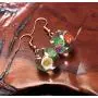 Glass Flower Drop Earrings Tree of Life Butterfly Dangle Earring for Women Time Gemstone Wishing Tree Ear Jewelry