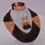 aczuv 8 Lines Statement Strand Necklaces Nigerian Wedding African Beads Jewelry Set Crystal Bridal Jewelry Sets aczuv 8 Lines Statement Strand Necklaces Nigerian Wedding African Beads Jewelry Set Crystal Bridal Jewelry Sets