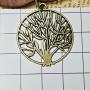 HUNO Tree of Life Pendant Necklace Long Leather Chain Statement Wooden Necklace for Women Girls Vintage Wood Jewelry