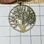 HUNO Tree of Life Pendant Necklace Long Leather Chain Statement Wooden Necklace for Women Girls Vintage Wood Jewelry