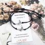 Myrnaist Mother Daughter Bracelets Set for 2 Adjustable Butterfly Mom Daughter Bracelet for Women Girls Mothers Day Gifts
