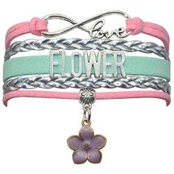 HCChanshi Flower Bracelet Jewelry Cute Flower Girl Gifts Bracelet Flower Jewelry Bracelet Gifts for Women, Girls, Teen Girls