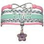 HCChanshi Flower Bracelet Jewelry Cute Flower Girl Gifts Bracelet Flower Jewelry Bracelet Gifts for Women, Girls, Teen Girls