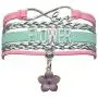 HCChanshi Flower Bracelet Jewelry Cute Flower Girl Gifts Bracelet Flower Jewelry Bracelet Gifts for Women, Girls, Teen Girls