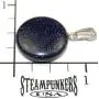 Steampunkers USA Celestial Collection - 20mm Full Moon Disc Galaxy Goldstone, Blue Black Sparkle - 20-22 Inch Adjustable Black Cord – Crystal Gemstone Collectibles Carved Necklace Handmade Charm Steampunkers USA Celestial Collection - 20mm Full Moon Disc Galaxy Goldstone, Blue Black Sparkle - 20-22 Inch Adjustable Black Cord – Crystal Gemstone Collectibles Carved Necklace Handmade Charm