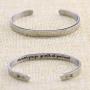 Bracelets Inspirational Gifts for Women, Inspirational Bracelet Cuff Bangle Mantra Quote Keep Going Stainless Steel Engraved Motivational Friend, Encouragement Jewelry for Teen Girls Kids Men