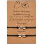 Long Distance Bracelets for Couples Friendship Best Friend Bracelets for 2,Boyfriend Girlfriend Relationship Bracelet Pinky Promise Matching Adjustable Ankle Bracelet for Women Men