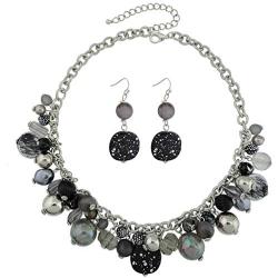 Coiris Womens Beaded Strand Statement Necklace Beads Collar (N0002l)