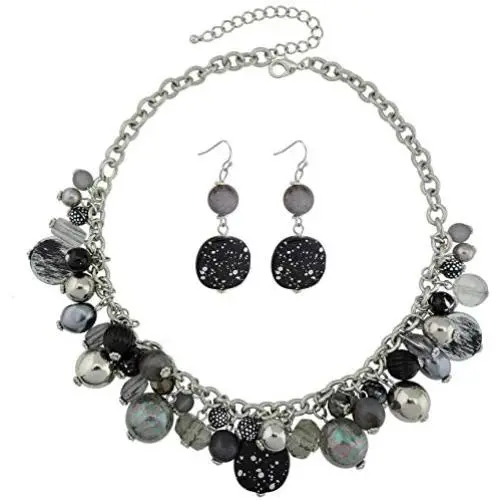 Coiris Womens Beaded Strand Statement Necklace Beads Collar (N0002l)