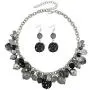 Coiris Womens Beaded Strand Statement Necklace Beads Collar (N0002l)