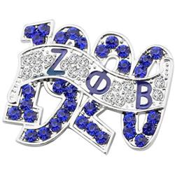 CENWA Rhinestone Brooch Pin 1920 Greek Sorority Jewelry Gift