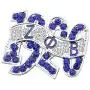 CENWA Rhinestone Brooch Pin 1920 Greek Sorority Jewelry Gift