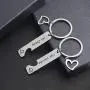 TOGON Couple Keychain Set His Crazy Her Weirdo Promise Jewelry Gift Wedding Gift for Lover Boyfriend Girlfriend 2pcs TOGON Couple Keychain Set His Crazy Her Weirdo Promise Jewelry Gift Wedding Gift for Lover Boyfriend Girlfriend 2pcs