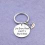 Shark Keychain Shark Girl Jewelry Gift Live Every Week Like Its Shark Week Shark Gifts Inspirational Keychain Motivation Gifts for Friends Shark Colleague Gifts(live like shark KR)