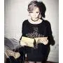 SUNSCSC Vintage Punk Goth Studded Rivet Pu Leather Collar Choker Necklace