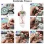 JOVIVI Chakra Gemstone Tree of Life Wire Wrapped Natural Clear Quartz Healing Crystal Point Pendant Necklace Mothers Day Gift JOVIVI Chakra Gemstone Tree of Life Wire Wrapped Natural Clear Quartz Healing Crystal Point Pendant Necklace Mothers Day Gift