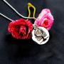 Uloveido Stainless Steel Tree of Life Pendant Mustard Seed Necklaces Bead Chain Christain Jewelry Gifts for Family Members Y765