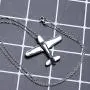 Fanery Sue Stereoscopic Aircraft Model Personalized Necklace Custom Engraved Name Pendant Necklace Pilot Gift Fanery Sue Stereoscopic Aircraft Model Personalized Necklace Custom Engraved Name Pendant Necklace Pilot Gift