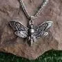 SanLan Death Head Moth Pendant Necklace Wicca Jewelry Goth Moth and The Moon SanLan Death Head Moth Pendant Necklace Wicca Jewelry Goth Moth and The Moon