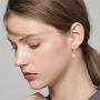 WAINIS 11 Pairs Classic Dangle Silver Drop Earrings for Women Simple Double Twist Long Thread Fashion Plated Silver Earring Jewelry
