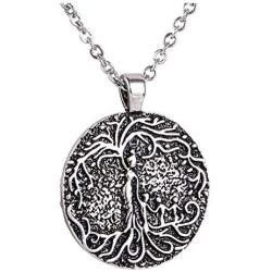 Xileg Womens Pendant Necklace Necklace Mom Several Children Necklace Family Tree of Life Necklace Disc Pendant Mom Kid Women Mothers Day Necklace Women