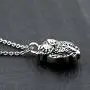 Jesse Ortega Eagle& Cat& Owl Animal Urn Necklace Cremation Jewelry Ashes Holder Keepsake Memorial Stainless Steel Necklace