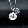 Uloveido Stainless Steel Faith Cross Necklace & Jesus Loves Me Christian Necklace with Mustard Seed Charms Religious Jewelry Y1001