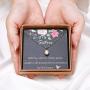 MDPOO Sister Necklace for Women, Sister Gifts from Sister, Pearl Necklace with Gift Box, Card and Bag, Christmas Jewelry Birthday Gift