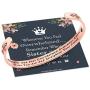 Whenever You Feel Overwhelmed Remember Whose Straighten Your Crown Bracelet, Engraved Inspirational Bracelets Personalized Gift for Mom, Daughter, Granddaughter, Sister, Best Friend, Women and Girls