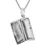 AeraVida Plain Rectangle Locket .925 Sterling Silver Pendant Necklace