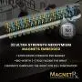 MagnetRX® Ultra Strength Sports Magnetic Bracelet - Waterproof Silicone Bracelet for Pain Relief, Circulation, Energy & Balance - Wide Magnetic Therapy Bracelet for Men & Women (Grey | Standard Size)