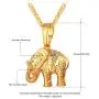 Lucky Elephant Pendant 18k Gold Plated/Platinum Plated Rhinestone Crystal Necklace Lucky Elephant Pendant 18k Gold Plated/Platinum Plated Rhinestone Crystal Necklace
