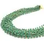 Zephyrr Fashion Hand Made Golden Multi Strand Beaded Necklace for Women